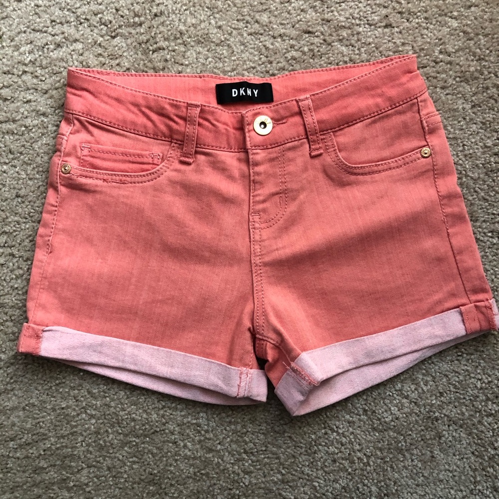 DKNY Jean shorts in Coral - girls size 12